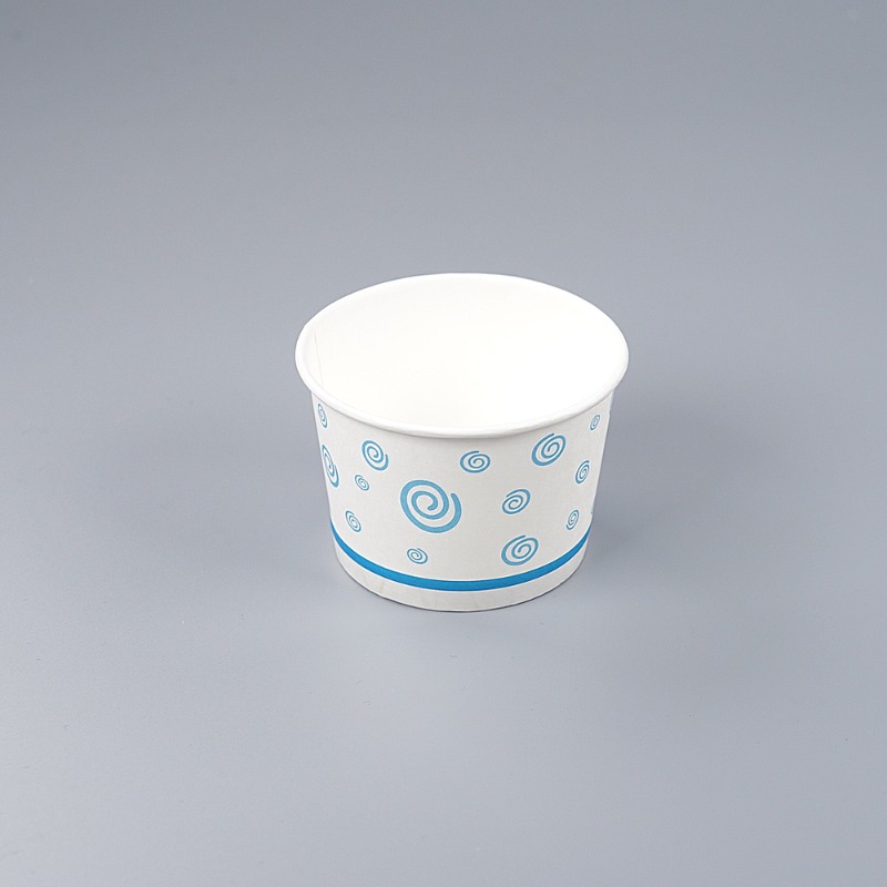 일회용 아이스크림종이컵(120cc) 블루 /350개